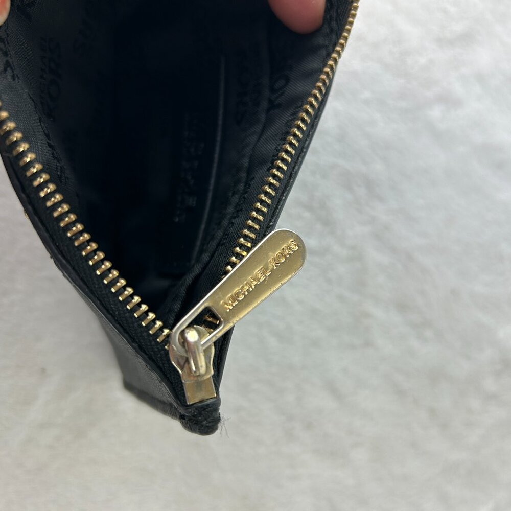 MICHAEL KORS JET SET TRAVEL COIN POUCH ID HOLDER WALLET LIMITED EDITION BLACK - Picture 8 of 10